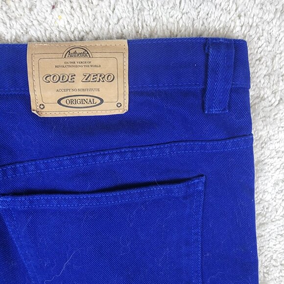 Authentic Code Zero Vintage Y2K VTG Blue Jeans Denim Made in USA Size 40x34 DARE - Picture 7 of 10